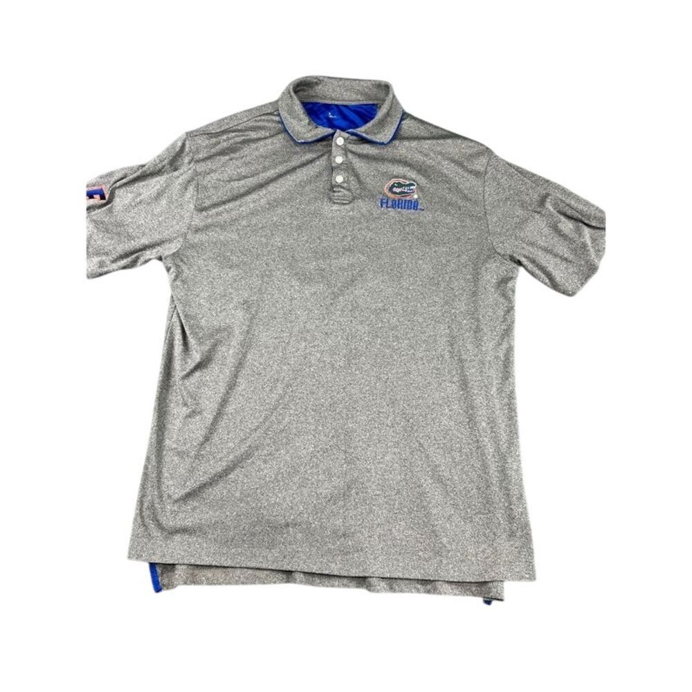 men's gray extra large embroidered Florida Gator Polo excellent